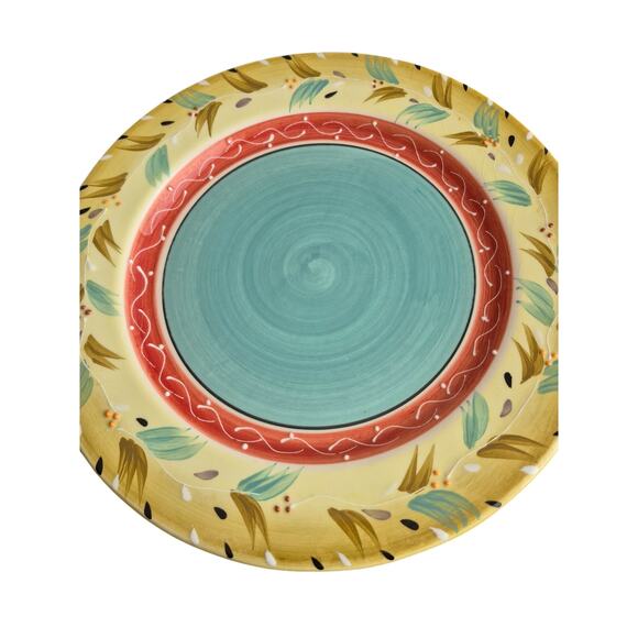 Vtg Rare Y2K Ole by Block Nancy Green Dinner Plate MCM 10.75 Raised - Picture 1 of 10